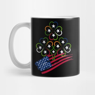 St Patricks Day Irish American Flag Mug